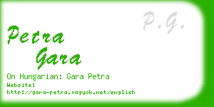 petra gara business card